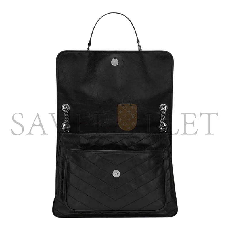 YSL NIKI LARGE IN VINTAGE LEATHER 6331570EN041000 (32*23*9cm)