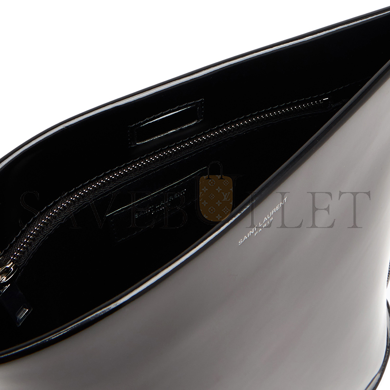 YSL SUZANNE RIGID SHOULDER BAG IN BRUSHED LEATHER 734320AABST1000 (28*29*10cm)