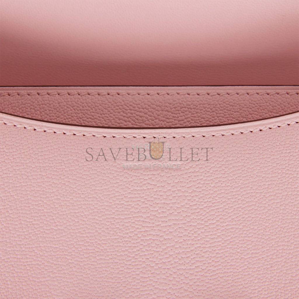 HERMES CONSTANCE 18 ROSE SAKURA CHEVRE PALLADIUM HARDWARE 39692487491678 (18cm)